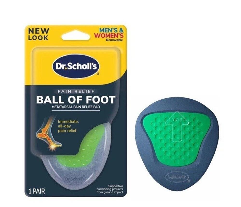 Metatarsal Foot Pads Ball of Pain Relief Orthotics One Size Dr. Scholl s Women